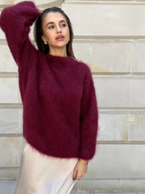 Women's Mohair-Blend Relaxed Knit Jumper — view 5