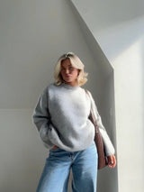 Women's Mohair-Blend Relaxed Knit Jumper — view 2