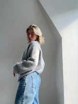 Women's Mohair-Blend Relaxed Knit Jumper — view 7