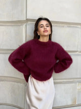 Women's Mohair-Blend Relaxed Knit Jumper — view 1