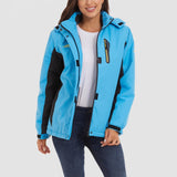 Gwendolyn | Women's Fleece-Lined Ski Jacket with Hood, Water-Resistant — view 9