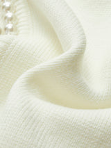 Leonora | Women's Beaded Open-Front Knit Cardigan — view 10