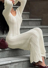 Women's Open-Stitch Bodycon Knit Maxi Dress | Winter — view 5