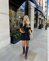 Women's Button-Front Knitted Mini Dress — view 14