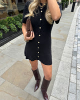 Women's Button-Front Knitted Mini Dress — view 15