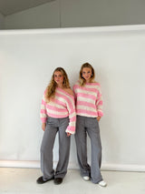 Esméralde | Women's Oversized Striped Knit Jumper — view 13