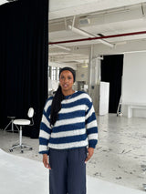 Esméralde | Women's Oversized Striped Knit Jumper — view 3