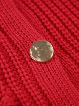 Isalisse | Women's Cropped Knitted Button Vest — view 5
