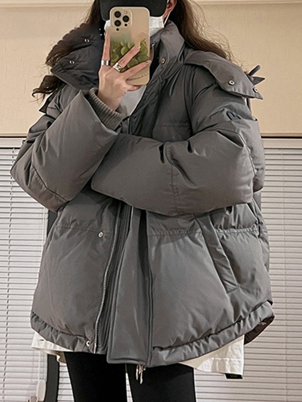 Kaia | Women's Oversized Hooded Puffer Jacket — view 3