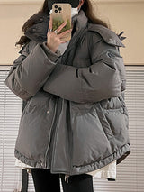 Kaia | Women's Oversized Hooded Puffer Jacket — view 3