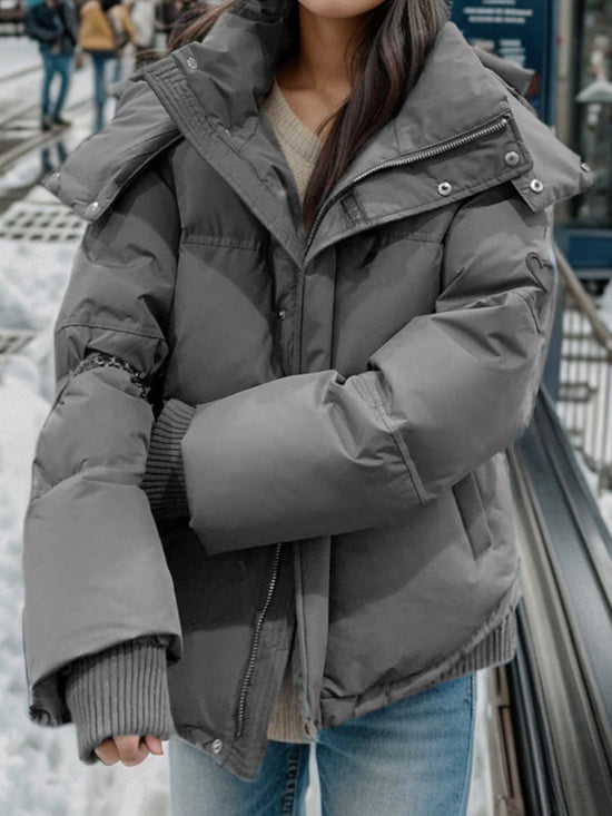 Kaia | Women's Oversized Hooded Puffer Jacket — view 1
