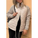 Mirevane | Women's Quilted Knit Zip-Up Jacket — view 3