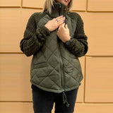 Mirevane | Women's Quilted Knit Zip-Up Jacket — view 4
