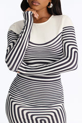 Women's Maxi Dress — Long Sleeve | Yvezi — 4