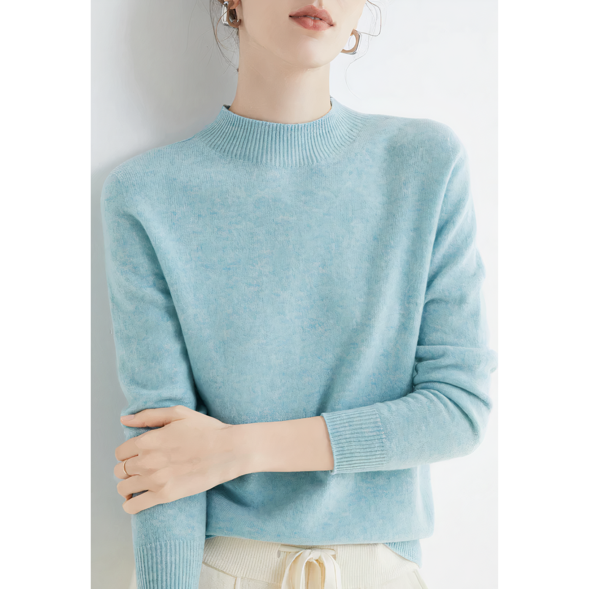 Amara | Women's Soft Knit Crew Neck Winter Jumper — view 2