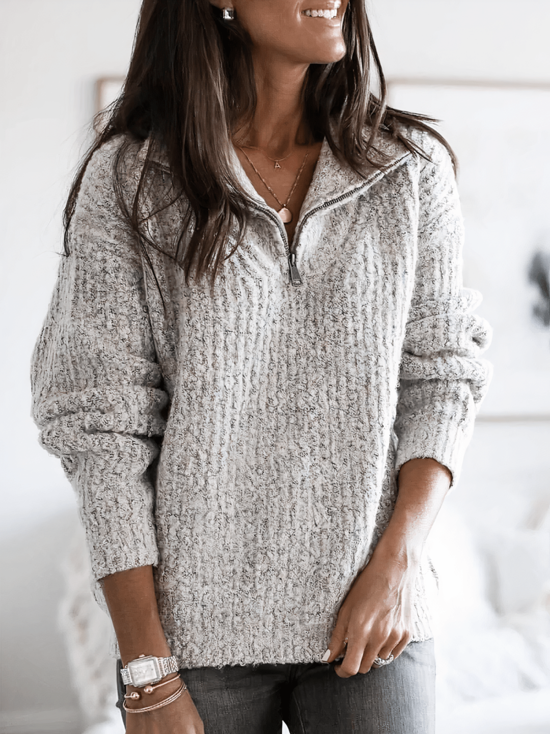Women's Relaxed Fit Knitted Jumper — view 2