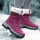 Karina | Women's Fleece-Lined Snow Boots with Faux Fur Cuff & Grip Sole — view 13