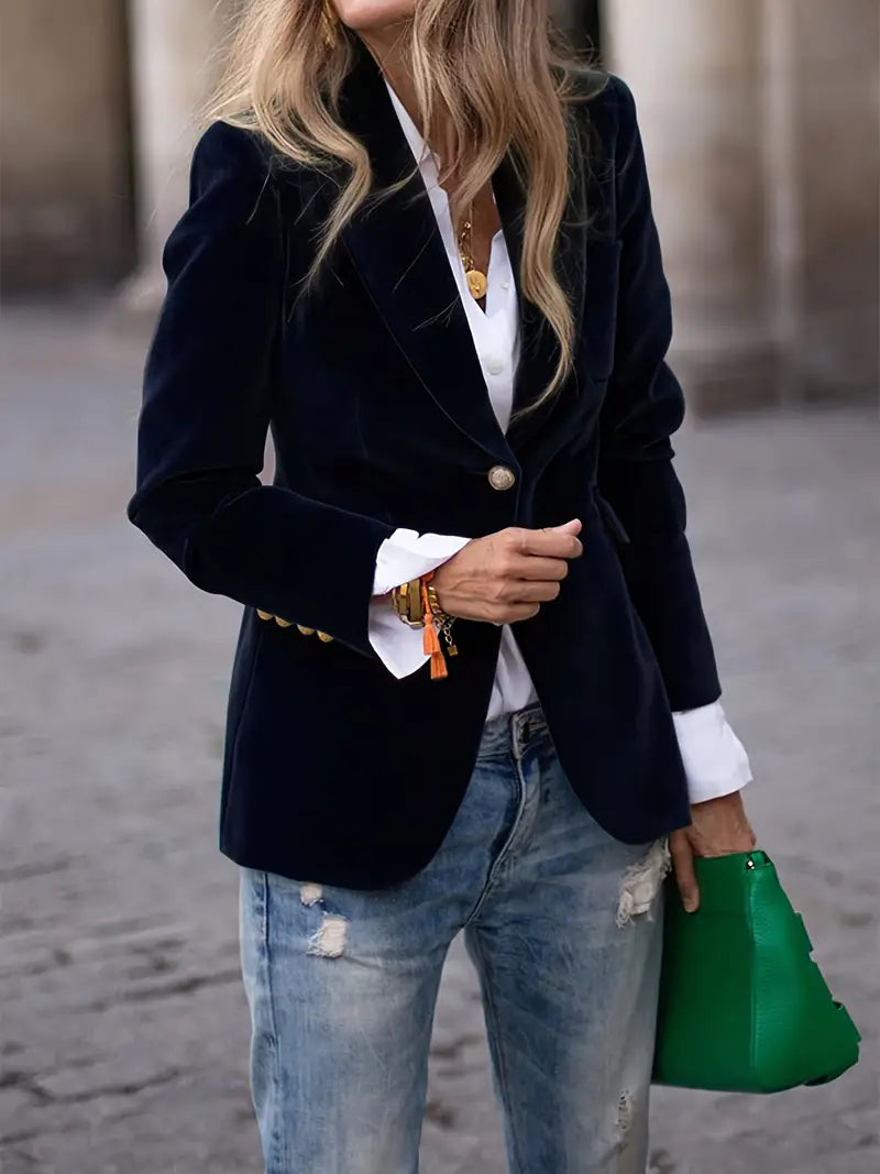 Aveline | Women's Fitted Single-Breasted Tailored Blazer — view 1