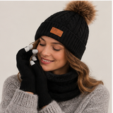 Bronwen | Women's Hat, Gloves & Snood Set – Knitted 3-Piece Winter Gift Set — view 4