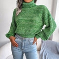 Willa | Women's Ribbed Turtleneck Jumper With Relaxed fit — view 1