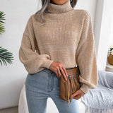 Willa | Women's Ribbed Turtleneck Jumper With Relaxed fit — view 6