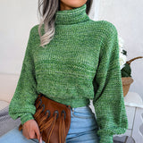 Willa | Women's Ribbed Turtleneck Jumper With Relaxed fit — view 7