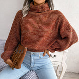Willa | Women's Ribbed Turtleneck Jumper With Relaxed fit — view 4