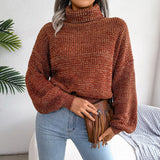 Willa | Women's Ribbed Turtleneck Jumper With Relaxed fit — view 2