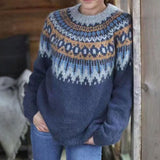 Courtney | Women's Relaxed-Fit Nordic Fair Isle Knit Jumper — view 3