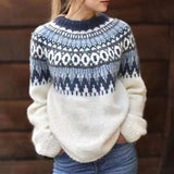 Courtney | Women's Relaxed-Fit Nordic Fair Isle Knit Jumper — view 4