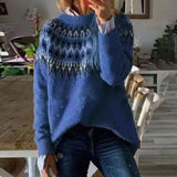 Courtney | Women's Relaxed-Fit Nordic Fair Isle Knit Jumper — view 5