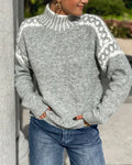 Liah | Fair Isle Crew Neck Knitted Jumper — view 1