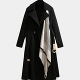 Antoinette | Women's Belted Trench Coat Midi Length with Notch Collar — view 5