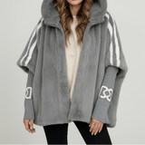 Roxanne | Women's Oversized Hooded Faux Fur Zip-Up Winter Jacket — view 6