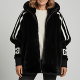 Roxanne | Women's Oversized Hooded Faux Fur Zip-Up Winter Jacket — view 4