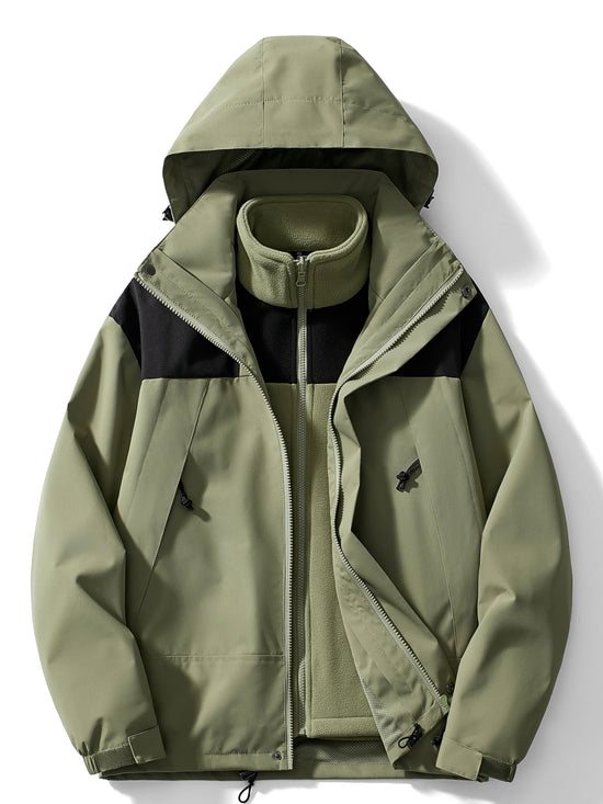 Linnea | Women's 3-in-1 Ski Jacket with Fleece Lining and Hood — view 1