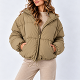 Perdita | Women's Oversized Puffer Jacket with High Collar and Pockets Winter Coat — view 5