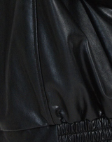 Winona | Oversized Leather Jacket with Collar — view 9