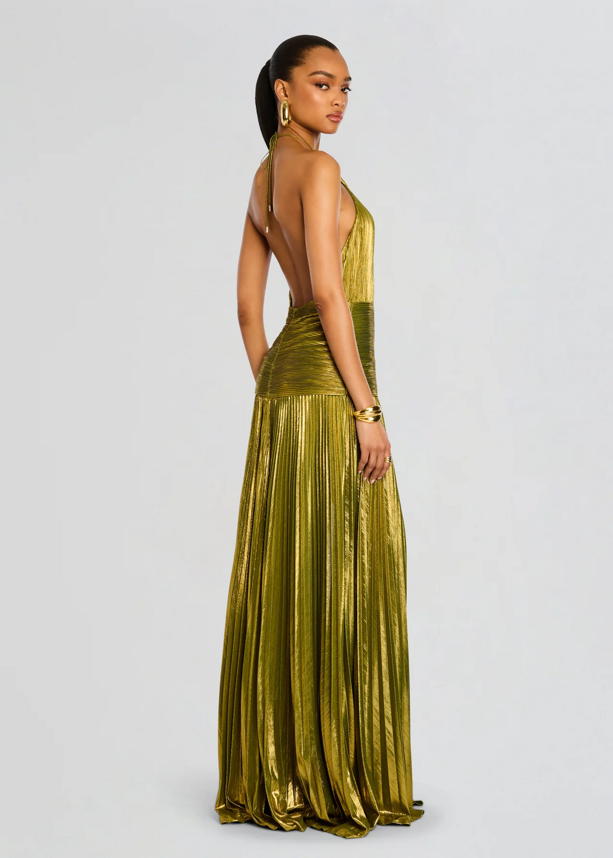 Women's Sculpted Fit Christmas Party Maxi Dress — view 3