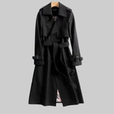 Emily | Double-Breasted Trench Coat, Belted Long Fit — view 4