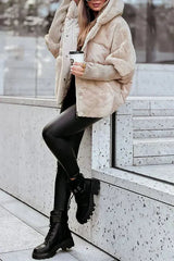 Perpetua | Women's Hooded Faux Fur Puffer Jacket — view 5