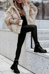 Perpetua | Women's Hooded Faux Fur Puffer Jacket — view 6