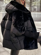 Perpetua | Women's Hooded Faux Fur Puffer Jacket — view 7