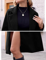 Clarice | Women's Double-Breasted Longline Coat with Notch Lapels — view 33