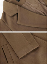 Clarice | Women's Double-Breasted Longline Coat with Notch Lapels — view 40