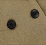 Clarice | Women's Double-Breasted Longline Coat with Notch Lapels — view 42