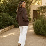 Felicity | Women's Hooded Oversized Knit Cardigan – Open Front — view 6