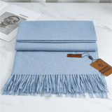 Thomasina | Women's Large Tassel Scarf – Soft Winter Wrap — view 11