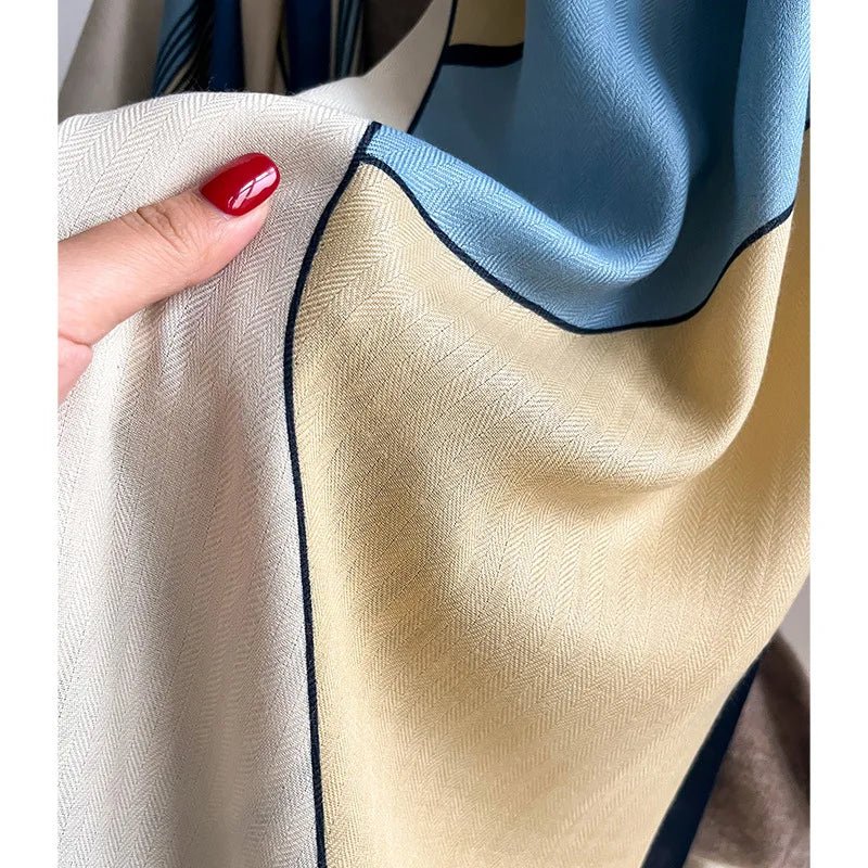 Dilys | Women's Oversized Wool & Cotton Blend Scarf — view 3