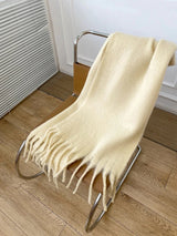 Arabella | Women's Long Fringe Winter Cotton Scarf with Tassels — view 9